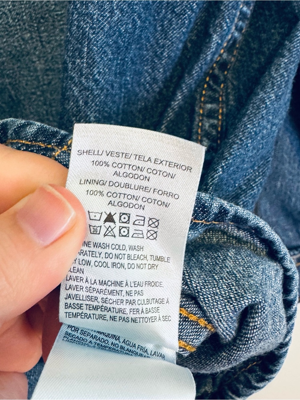 Lucky Brand Dark Blue Denim Western Shirt. 100% cotton. - Picture 5 of 5